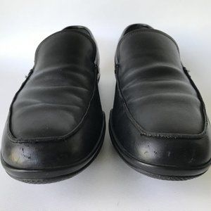 PRADA Men's Black Leather Loafers 4D 1645